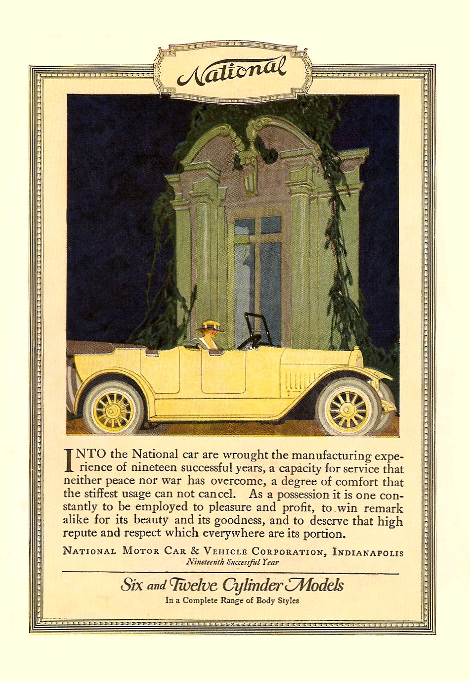 1919 National Auto Advertising